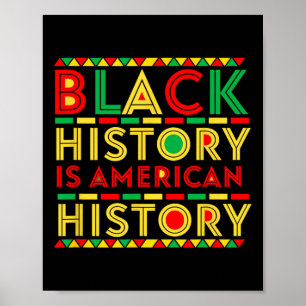 Póster La historia negra es la historia estadounidense co