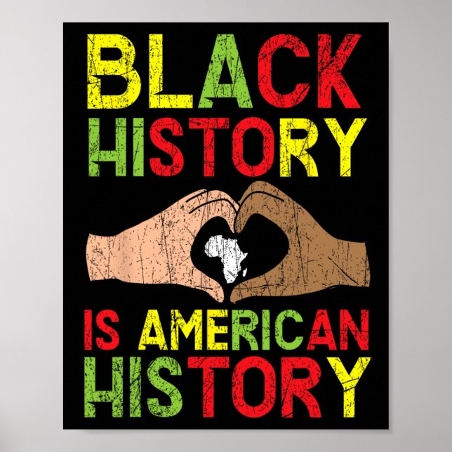 Póster La historia negra es la historia norteamericana af (Frente)