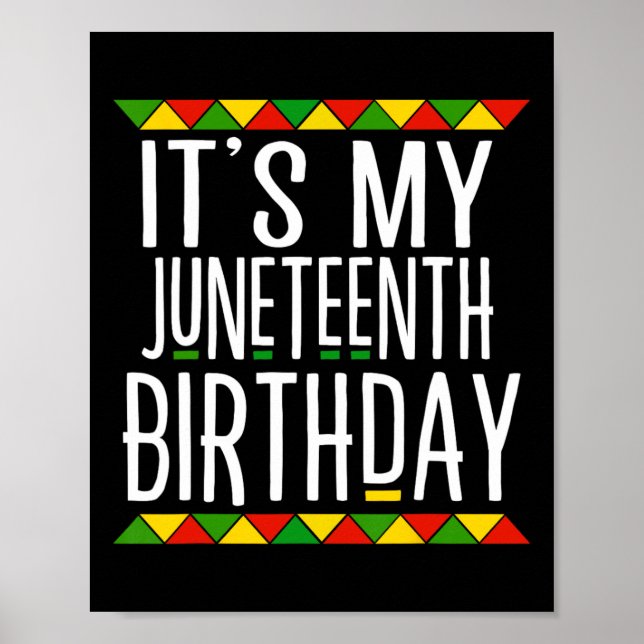 Póster La historia negra es mi cumpleaños número 10 de ju (Frente)