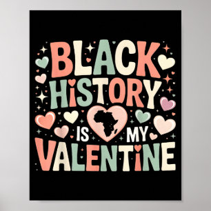 Póster La historia negra es mi mes de San Valentín Día de