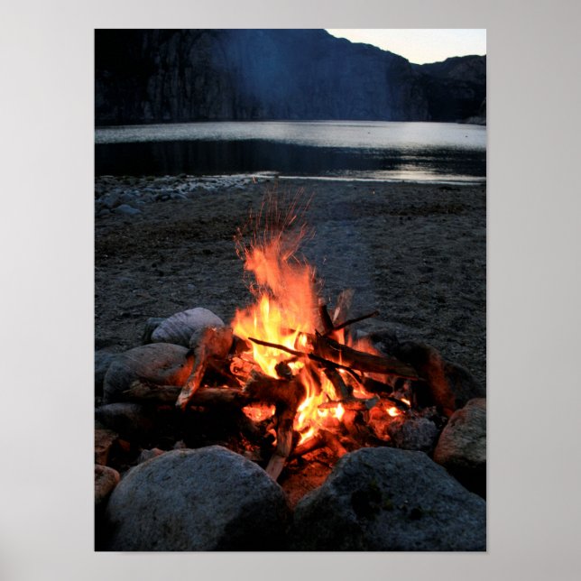 Póster La hoguera de Lakeside (Frente)
