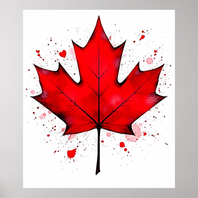 Póster La hoja de alma de Canadá (Frente)