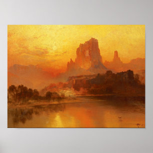 Póster La hora de oro de Thomas Moran Print