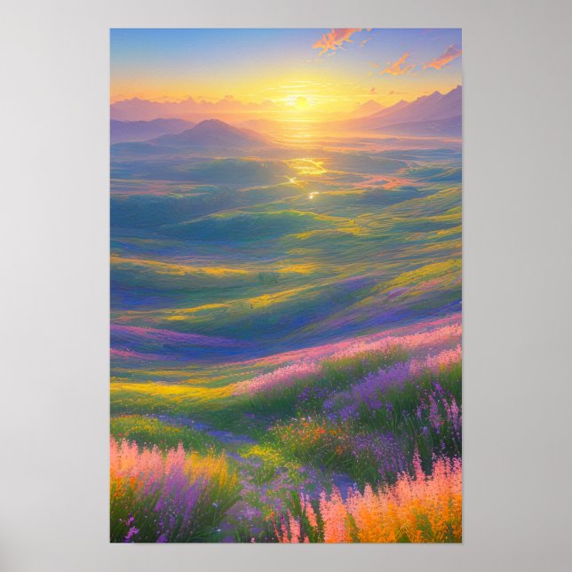 Póster La hora dorada del valle (Frente)