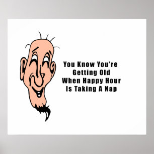 Póster La hora feliz de un anciano