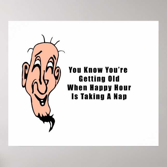 Póster La hora feliz de un anciano (Frente)