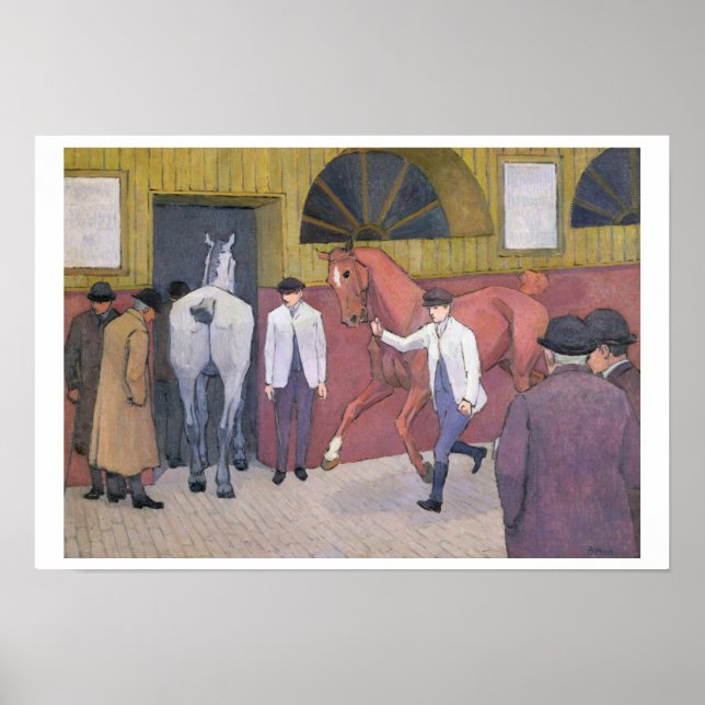 Póster La Horse Mart (aceite sobre lienzo) (Frente)