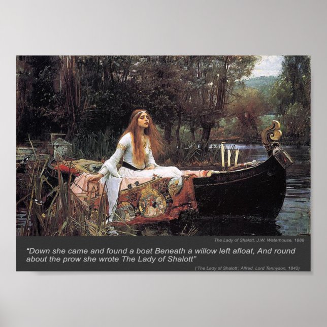 Póster La huella de la Dama de Shalott (Frente)