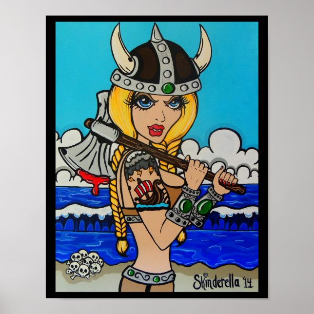 Póster La huella "Viking" de Skinderella (Frente)
