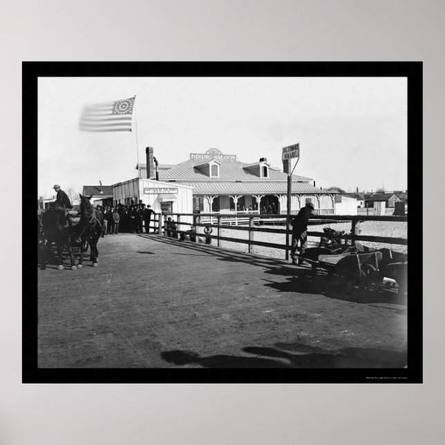 Póster La Hygeia Dining Saloon en Fort Monroe 1864 (Frente)