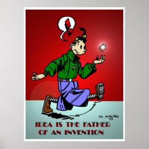 Póster La idea es el padre de una invención
