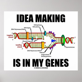 Póster La Idea Está En Mis Genes (Replicación De ADN)