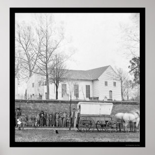 Póster La iglesia de San Juan en Richmond, VA 1865