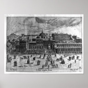 Póster La iglesia de San Pedro, de 'vistas de Rome