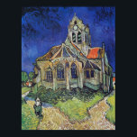 Póster La Iglesia de Van Gogh en Auvers<br><div class="desc">Iglesia de Auvers,  por Vincent van Gogh (1890).</div>
