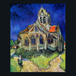 Póster La iglesia de Vincent van Gogh en Auvers<br><div class="desc">"La Iglesia de Auvers" es una de las famosas pinturas creadas por Vincent van Gogh en 1890, unas semanas antes de su muerte. Muestra la iglesia de Notre-Dame de l'Assomption, en el pequeño pueblo francés de Auvers-sur-Oise, donde van Gogh pasó los últimos meses de su vida. La pintura se caracteriza...</div>