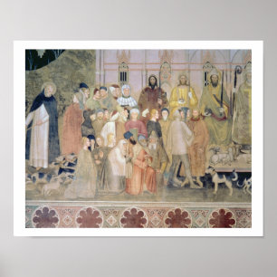 Póster La iglesia militante y triunfante, detalle, de t