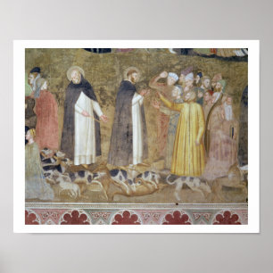 Póster La iglesia militante y triunfante, detalle del