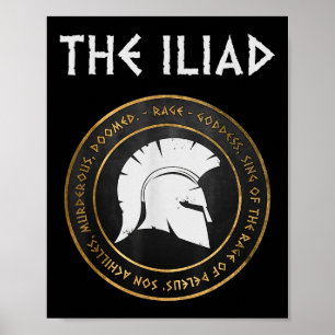 Póster La Ilíada Ira De La Guerra De Troya De Aquiles