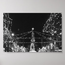 Póster La iluminación de Church Street, Burlington Vermon