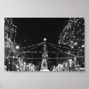 Póster La iluminación de Church Street, Burlington Vermon