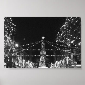 Póster La iluminación de Church Street, Burlington Vermon