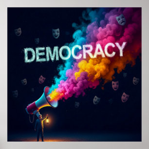 Póster La ilusión de la democracia