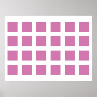 Póster La ilusión óptica desvanece los puntos magenta y b
