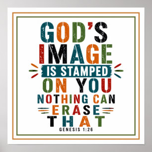 Póster La Imagen de Dios Está Estampada en Ti Nada Puede