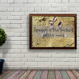 Póster La imagen de la sabiduría mental diciendo poster