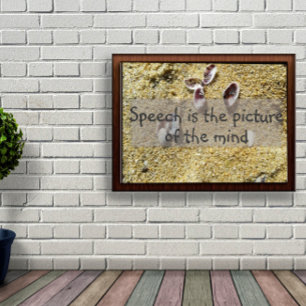 Póster La imagen de la sabiduría mental diciendo poster