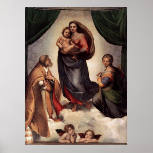 Póster La imagen de tela de Madonna