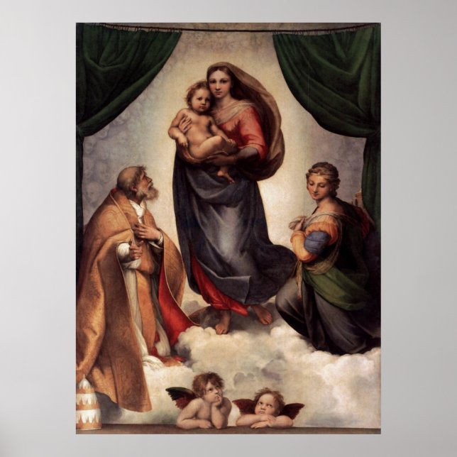 Póster La imagen de tela de Madonna (Frente)