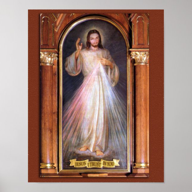 PÓSTER LA IMAGEN DEVOTIONAL DE MERCY DIVINA (ORIGINAL) (Frente)