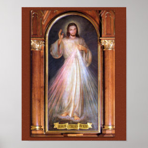 PÓSTER LA IMAGEN PIADOSA DE LA MISERICORDIA DIVINA