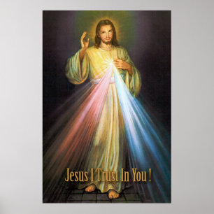 PÓSTER LA IMAGEN PIADOSA DE LA MISERICORDIA DIVINA