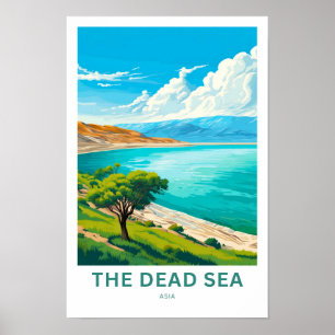 Póster La imprenta de viajes del Mar Muerto en Asia