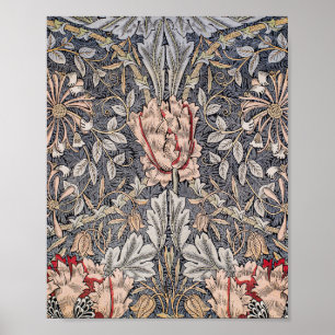 Póster La imprenta de William Morris honeysuckle