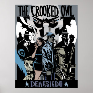 Póster La impresión/Poster de lechuza cruzada