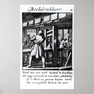 Póster La impresora del libro