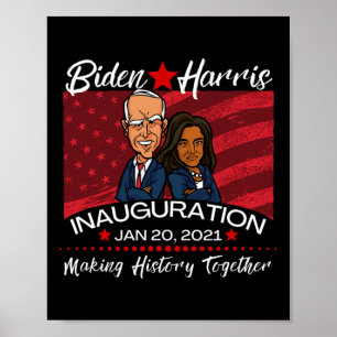 Póster La inauguración de Biden, haciendo historia juntos
