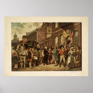 Póster La inauguración de George Washington en