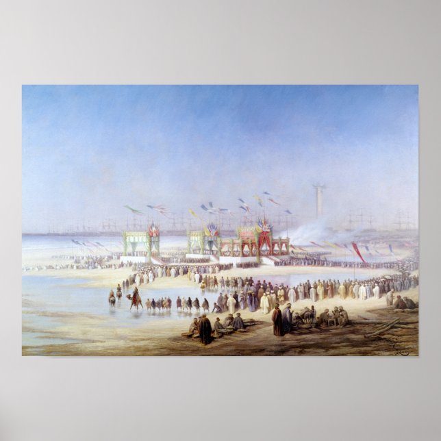 Póster La inauguración del Canal de Suez (Frente)
