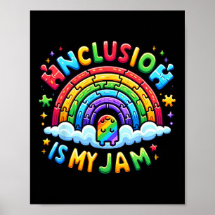 Póster La inclusión de la neurodiversidad es mi Jam Autis