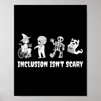 Póster La inclusión divertida no es miedo profesor Hallow