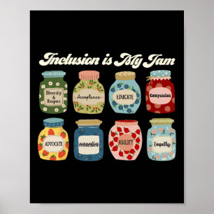 Póster La inclusión es mi Jam Autism Awareness Teacher