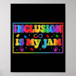Póster La inclusión es mi pasión maestra de educación esp
