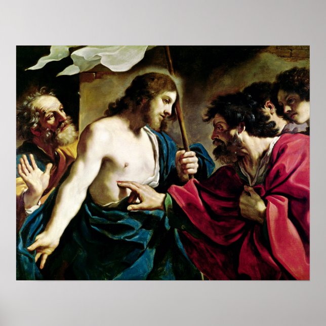 Póster La incredulidad de Santo Tomás (Frente)