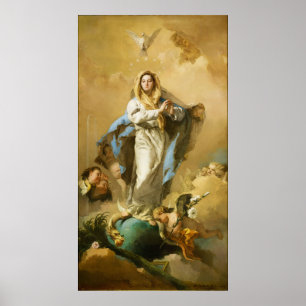 Póster La inmaculada concepción de Giovanni B. Tiepolo