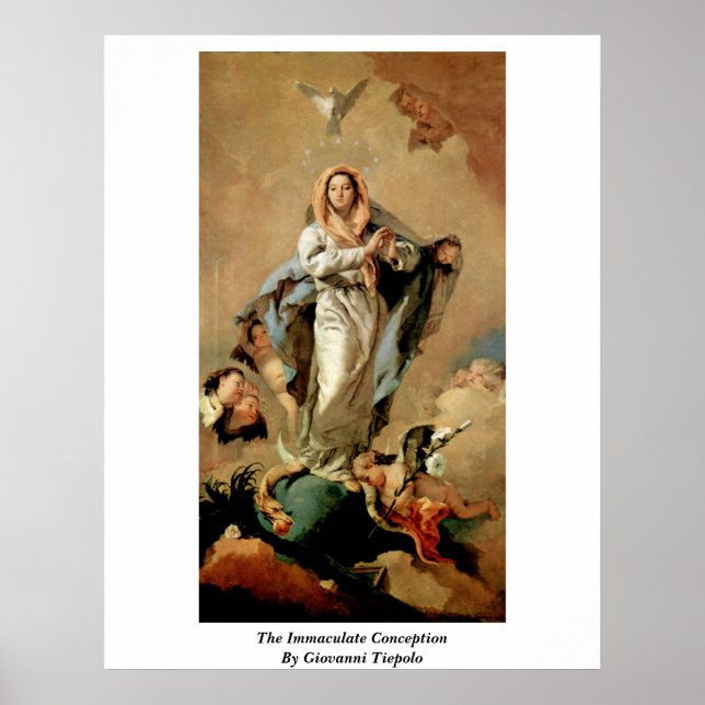 Póster La Inmaculada Concepción De Giovanni Tiepolo (Frente)